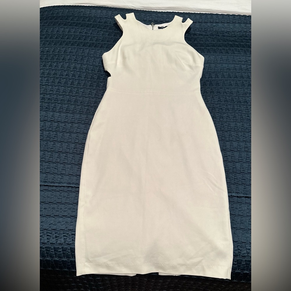 French connection cutout dress off white